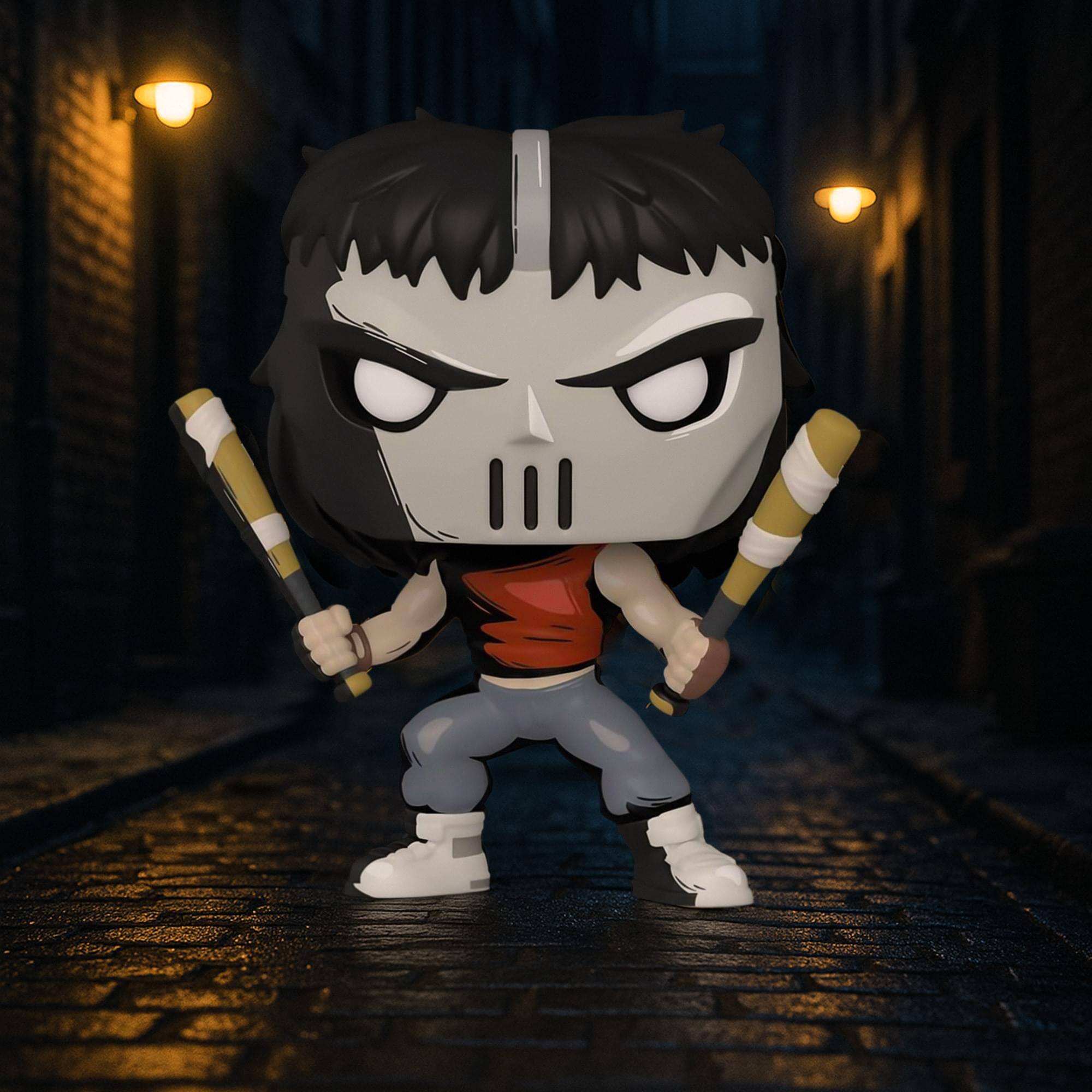 Alt View 2. Funko - TMNT Funko POP Vinyl Figure | Casey Jones PX Exclusive - Red.