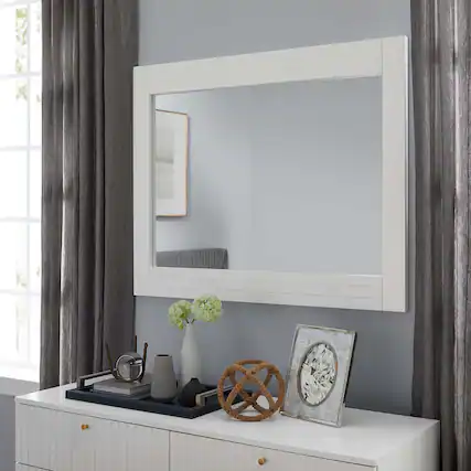 Front. Modway - Dakota Mirror by Modway - White.
