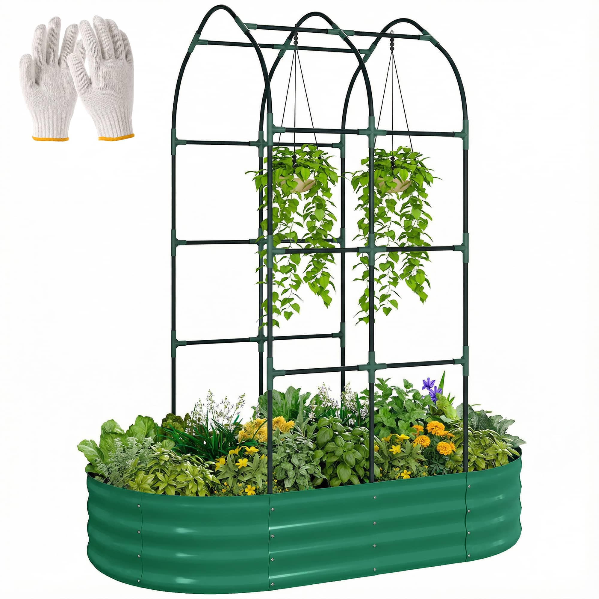 Outsunny - Raised Garden Bed with Arched Trellis price history on PriceWatchPro