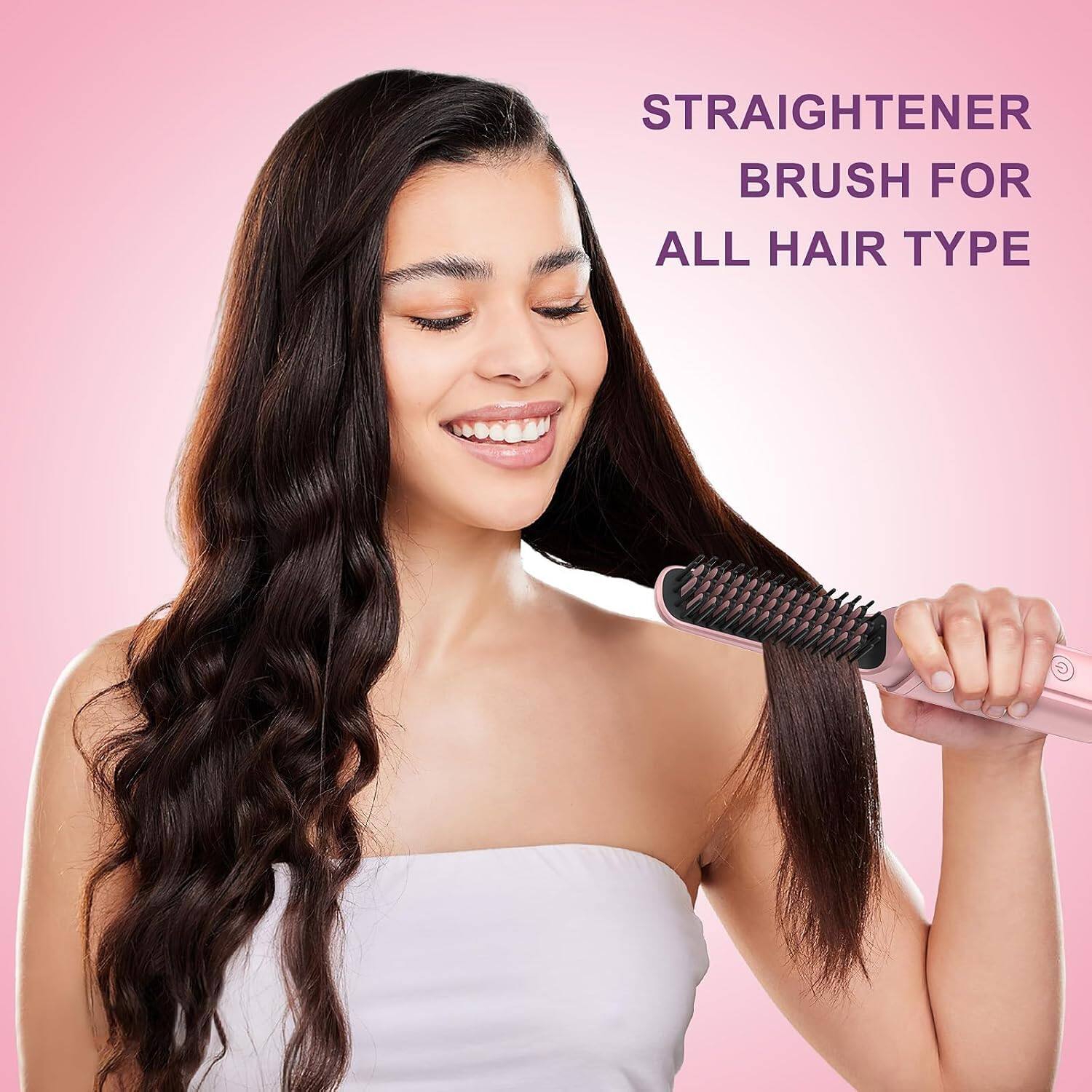 STRAIGHTENER BRUSH FOR ALL HAIR TYPE