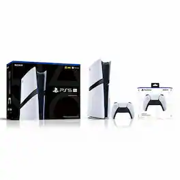PlayStation 5 Pro Console + PlayStation 5 DualSense Wireless Controller - Includes PS5 Pro Console & 2 DualSense - PlayStation 5