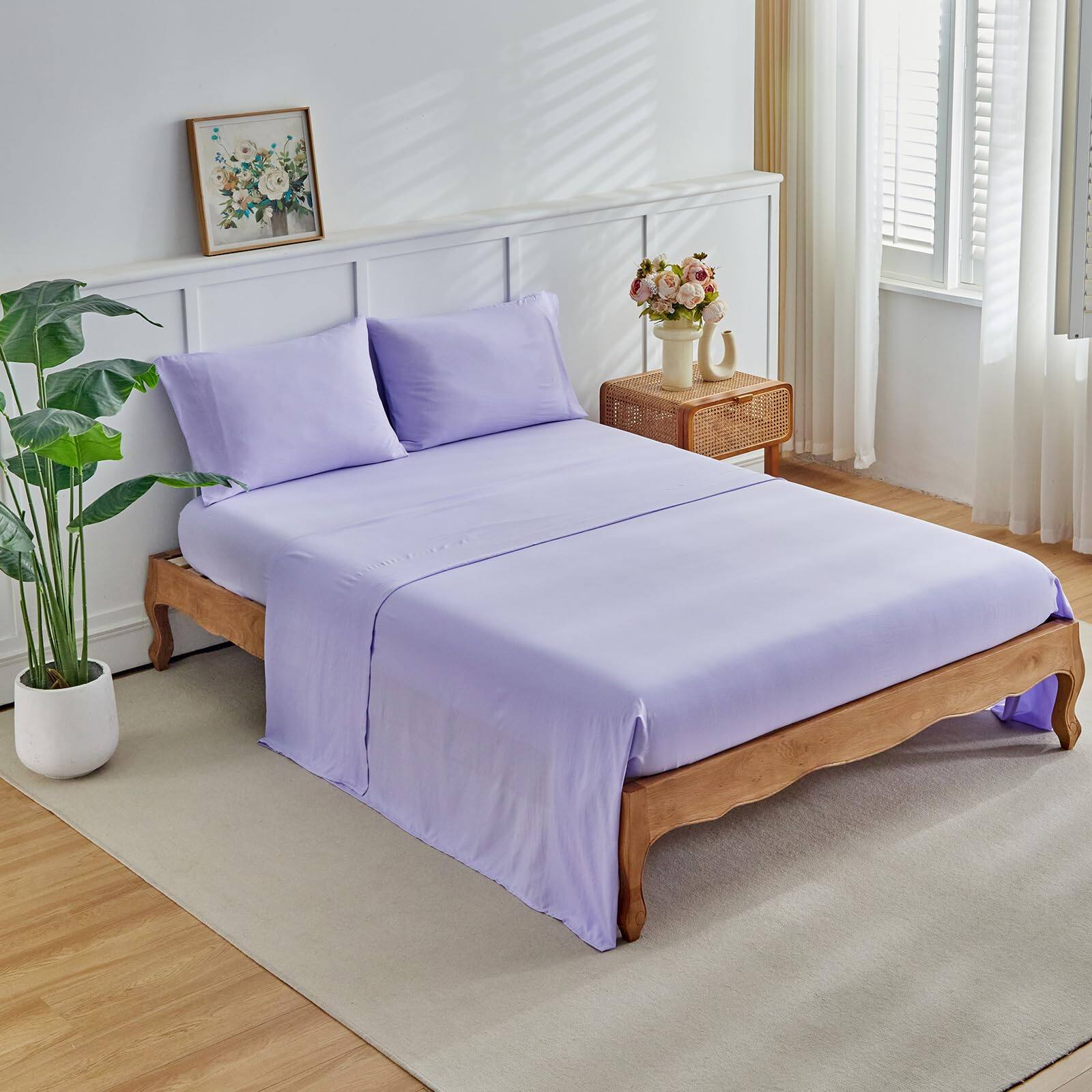 Alt View 3. PO3TICJUNKI3 - Floral Comforter Set 7 Pieces With Flowers Bed In A Bag Reversible Bedding 1 2 Pillow Shams 1 Flat Sheet - Light Pink Flower-Queen 7 Pieces.