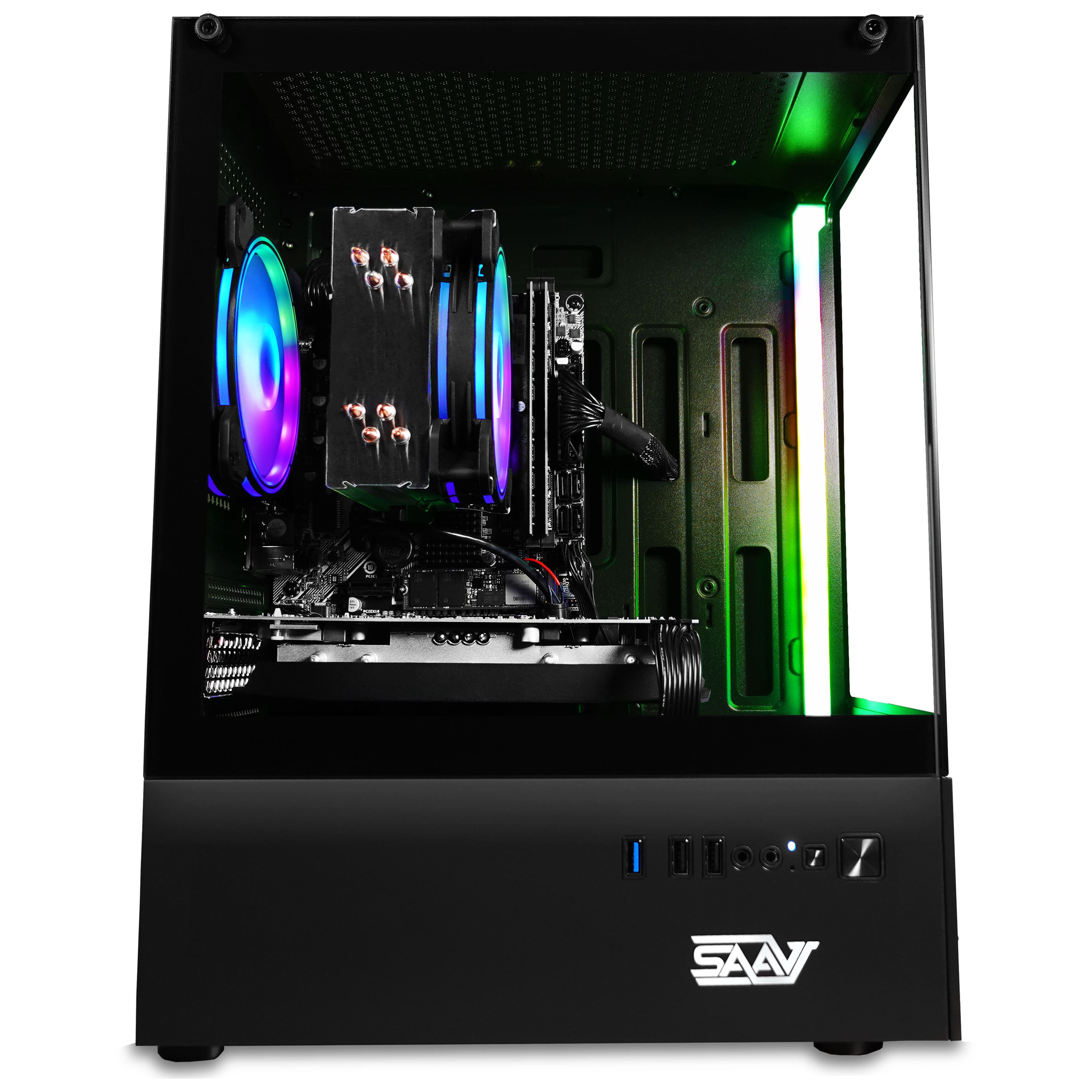 SAAV X8 Gaming PC, AMD Ryzen 5 5500 4.2GHz GeForce RTX 3050 6GB