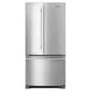 Front. Maytag - 22 cu. ft. French Door Refrigerator with Water Dispenser - Fingerprint Resistant Stainless Steel.