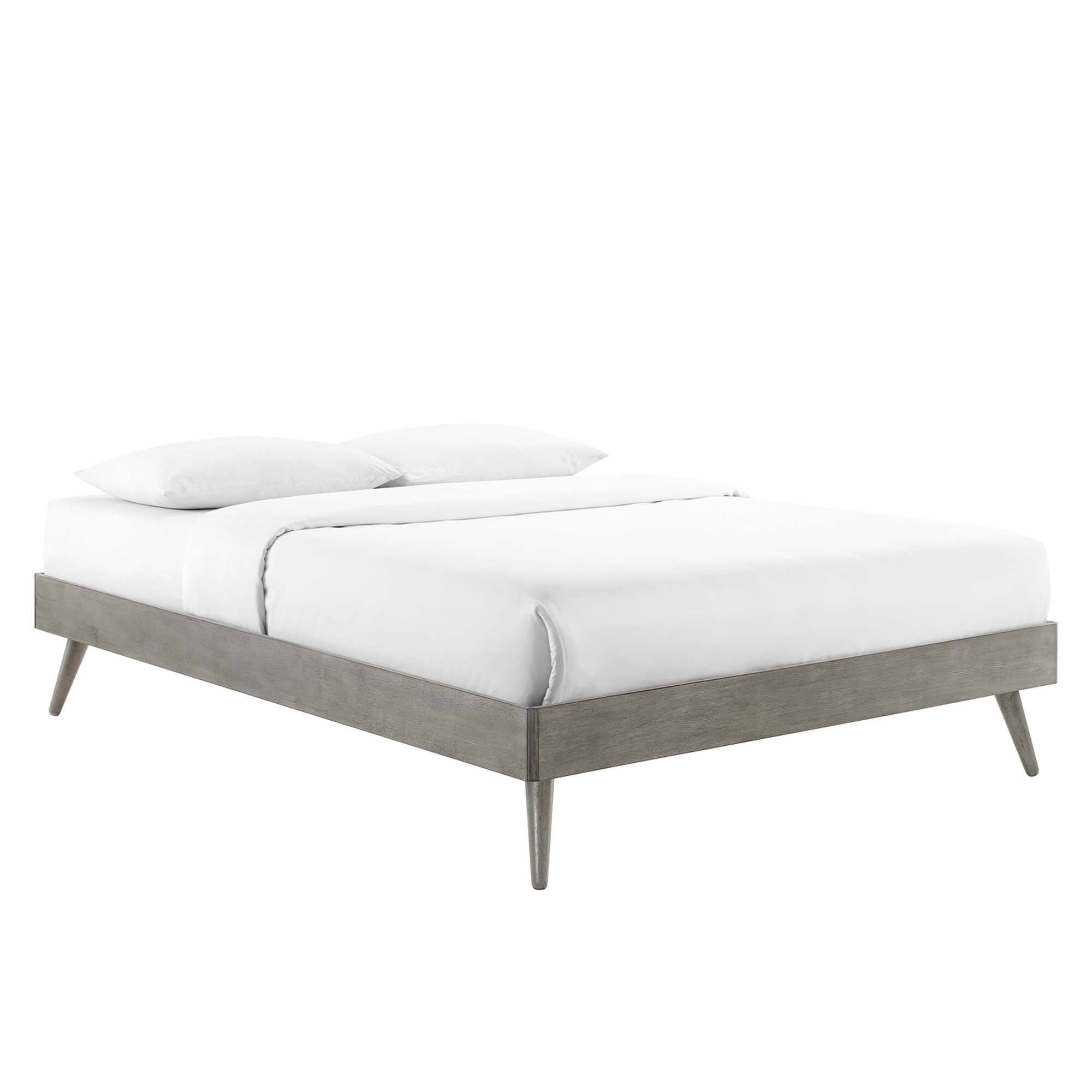Modway - Margo Wood King Platform Bed Frame - Gray