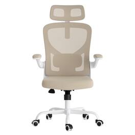 HTUTWOO - Ergonomic Office Chair, Home Office Desk Chair with Headrest with Armrests and Adjustable Lumbar Support for Office,Game - Khaki