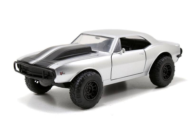 Alt View 1. Jada - Roman's Chevrolet Camaro Z/28 Silver Fast & Furious 7" Movie 1/24 Diecast Model Car by Jada".