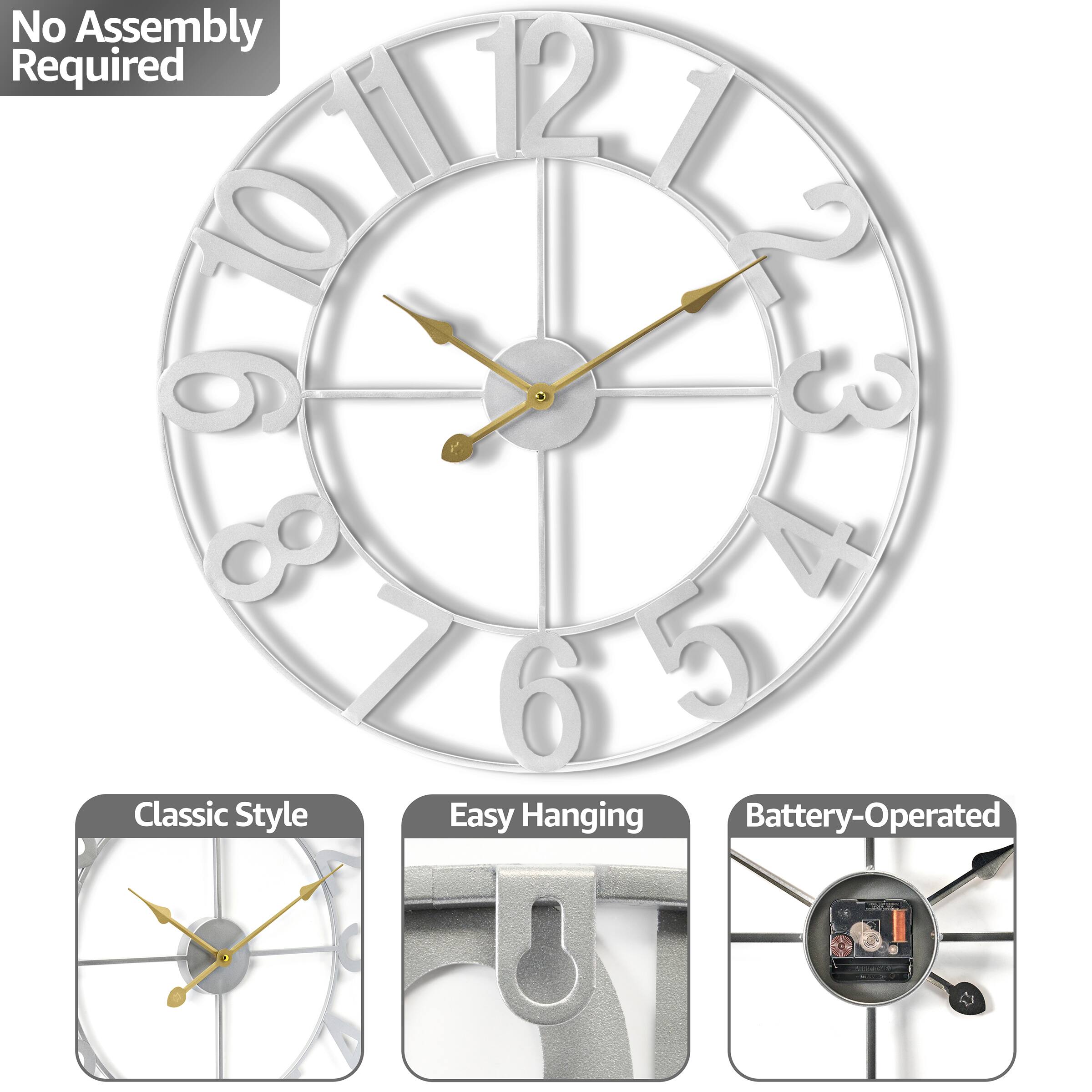 No Assembly Required

Classic Style

Easy Hanging

Battery-Operated