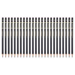 Unique Bargains - 24pcs Drawing Pencils, 8B Refill Sketch Pencils, Graphite Art Pencil Set Pro Lead for Painting, Shading, Office - Black