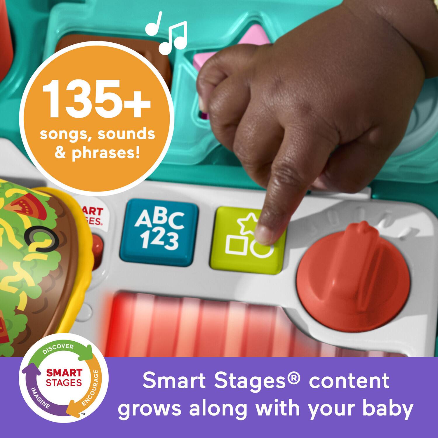 135+ songs, sounds & phrases!

Smart Stages® content grows along with your baby

SMART STAGES
DISCOVER
ENCOURAGE
IMAGINE