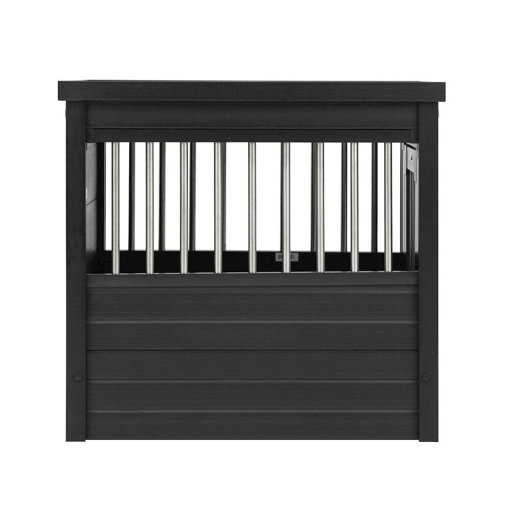 Alt View 1. New Age Pet - ECOFLEX Dog Crate End Table - Espresso Small.