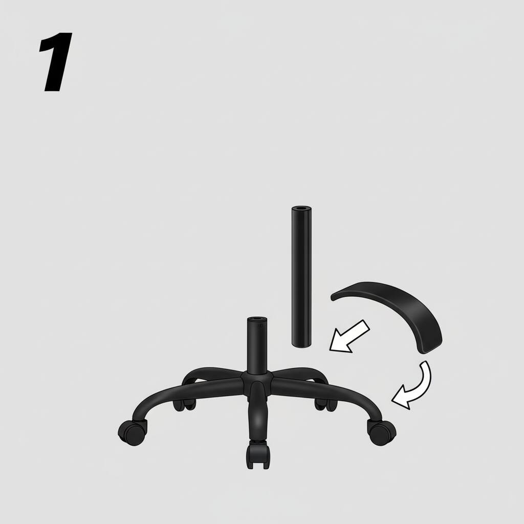 Alt View 2. AOITUN - Ergonomic Office Chair with Lumbar Support, High Back Mesh Chair for Home Office - Black.