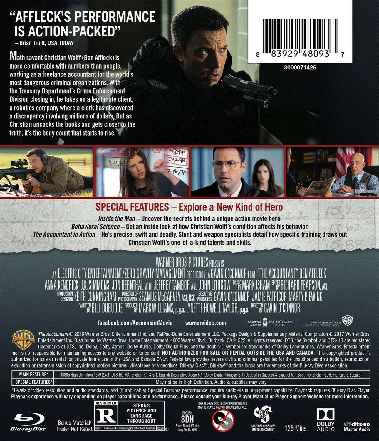 Back. The Accountant [Blu-ray].