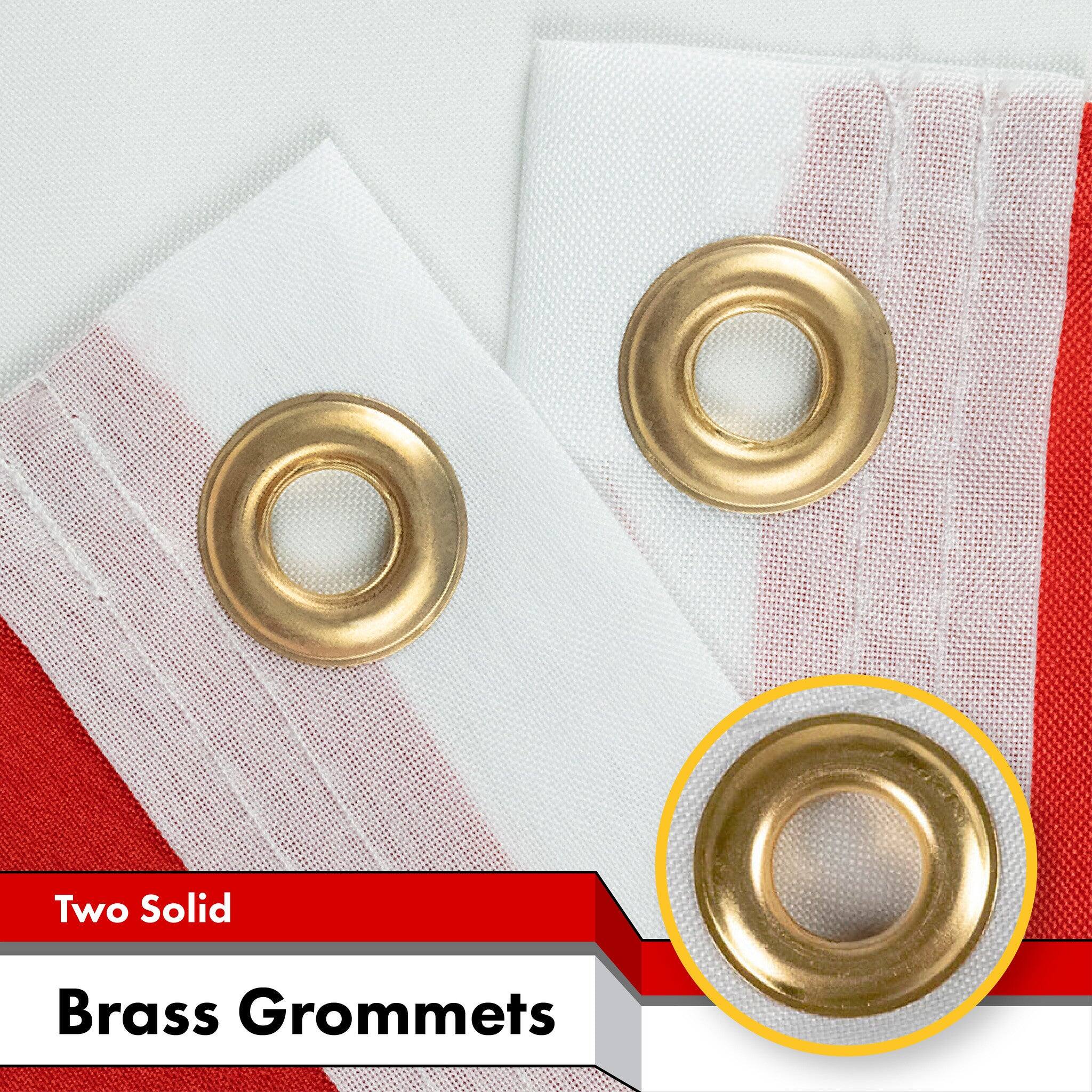 Two Solid Brass Grommets