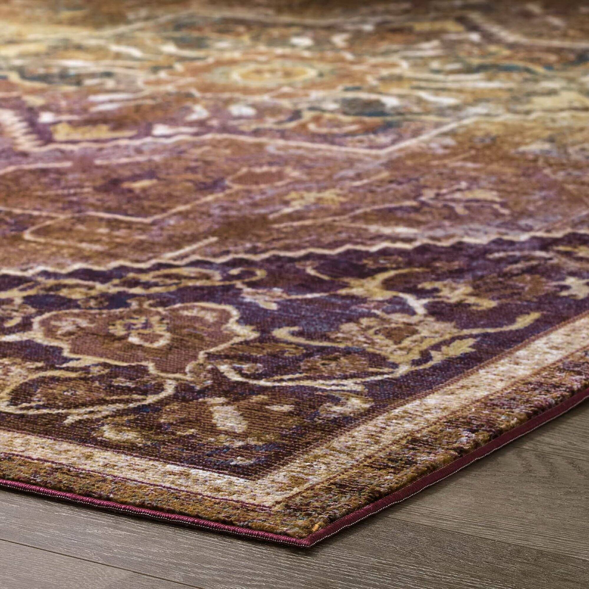 Back. Modway - Success Kaede Transitional Distressed Vintage Floral Vintage Medallion Area Rug - Multicolored.