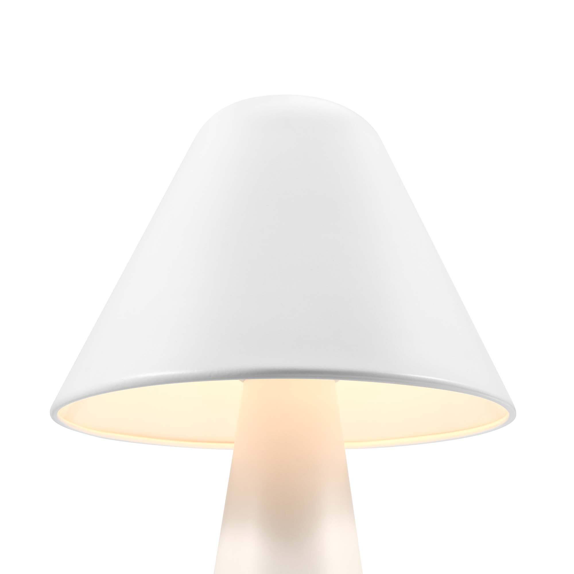 Alt View 4. Modway - Jovial Metal Mushroom Table Lamp by Modway - White.