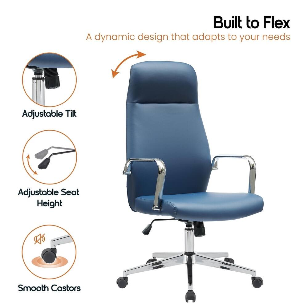 Built to Flex  
A dynamic design that adapts to your needs  
Adjustable Tilt  
Adjustable Seat Height  
Smooth Castors
