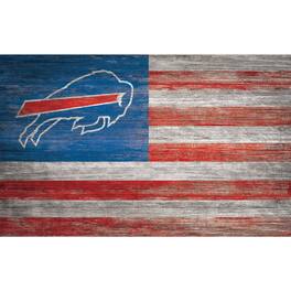 Fan Creations - Buffalo Bills 11'' x 19'' Distressed Flag Sign - Multicolor