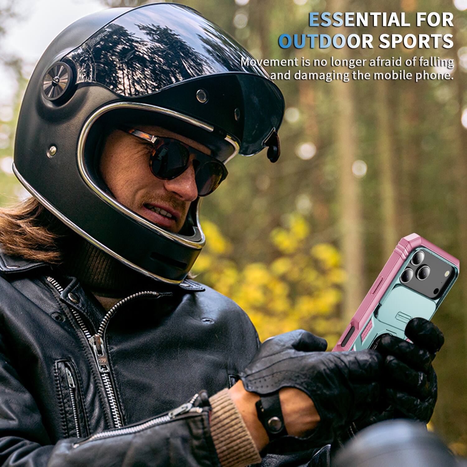ESSENTIAL FOR OUTDOOR SPORTS  
Movement is no longer afraid of falling and damaging the mobile phone.