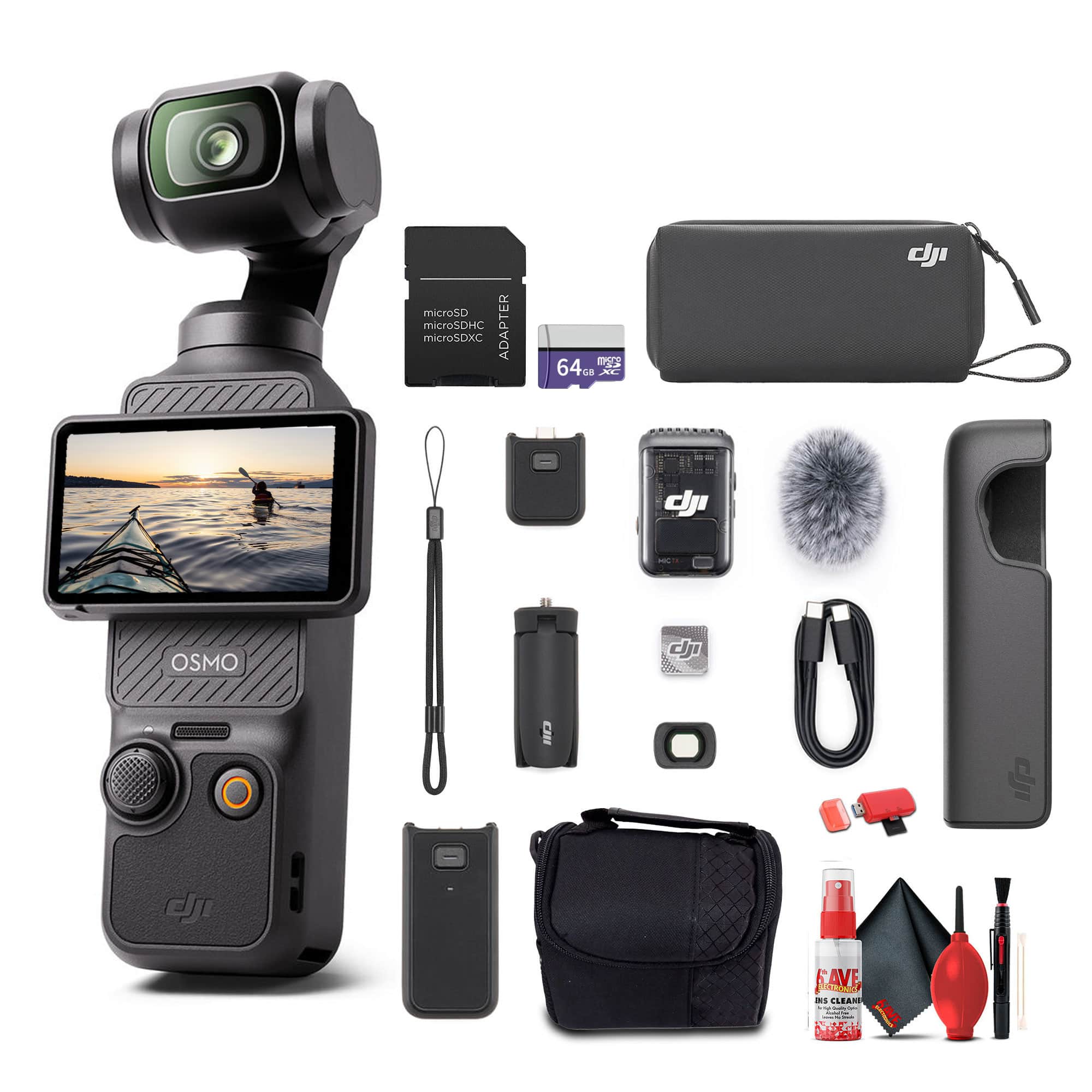Osmo Pocket 3 Creator Combo, Handheld Vlogging Camera and DJI Mic 2 + More