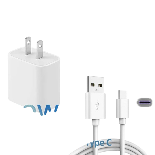 Home Collection - 20W Fast Phone Charger Block USB Type C Wall Adapter For iPhone / For Samsung with  3Ft Type C Cable