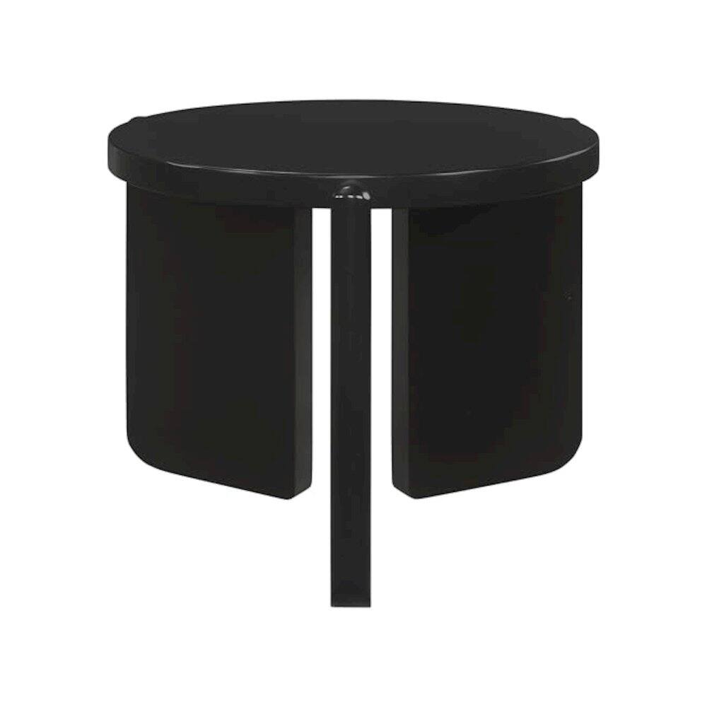 Alt View 2. Coaster Co. of America - Cordova 3-piece Solid Wood Coffee and End Table Set Black - Black.