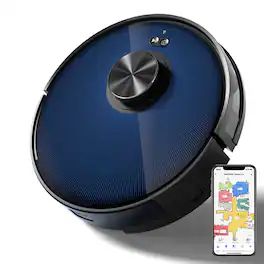 Anysun - L7 Robot Vacuum & Mop - LDS Nav, Wi-Fi/APP Control, Selective Room Clean, 2700PA for Pet Hair & Large Homes - Black