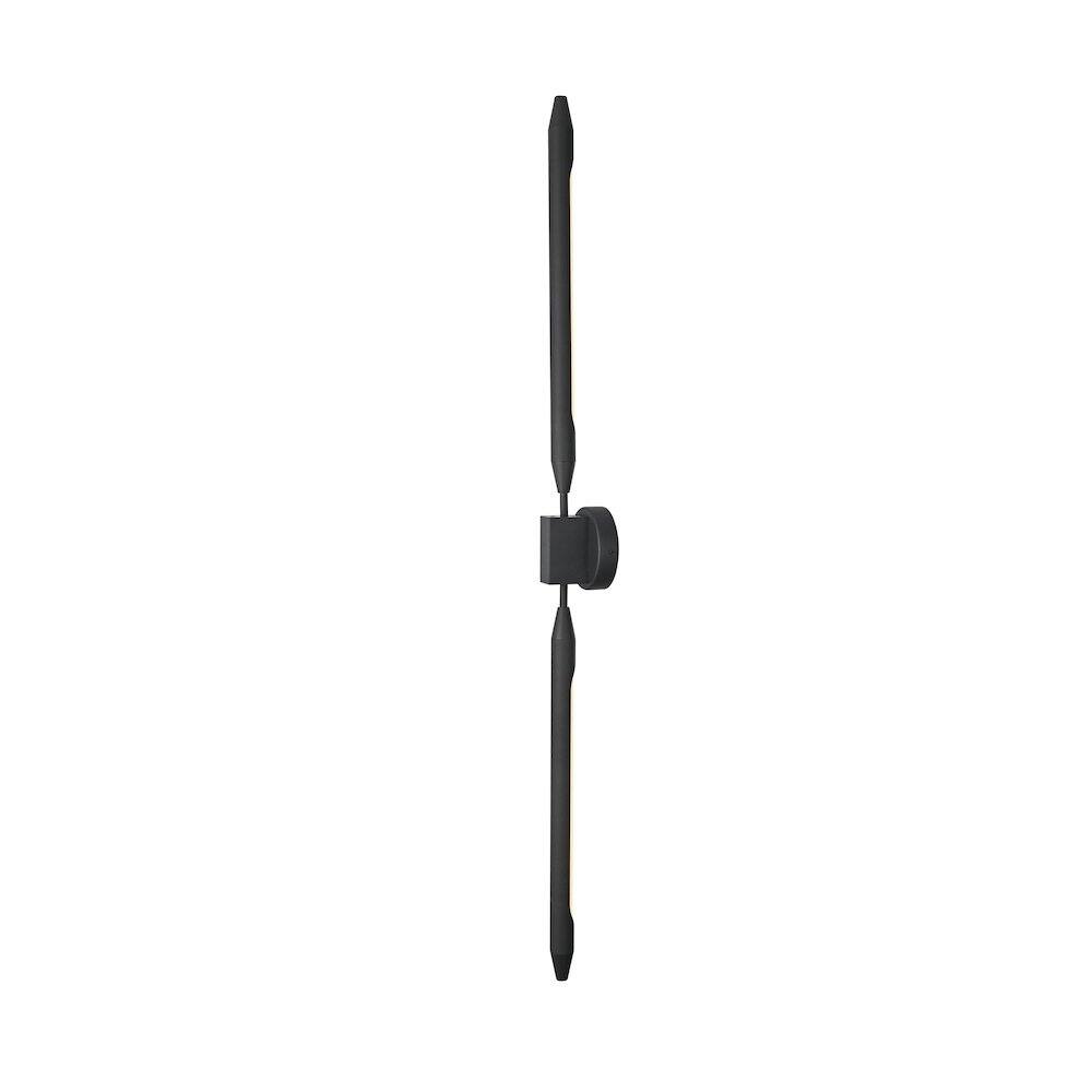 Angle. Elegant Lighting - Odin 5 Inch Outdoor Wall Sconce In Black - Black.
