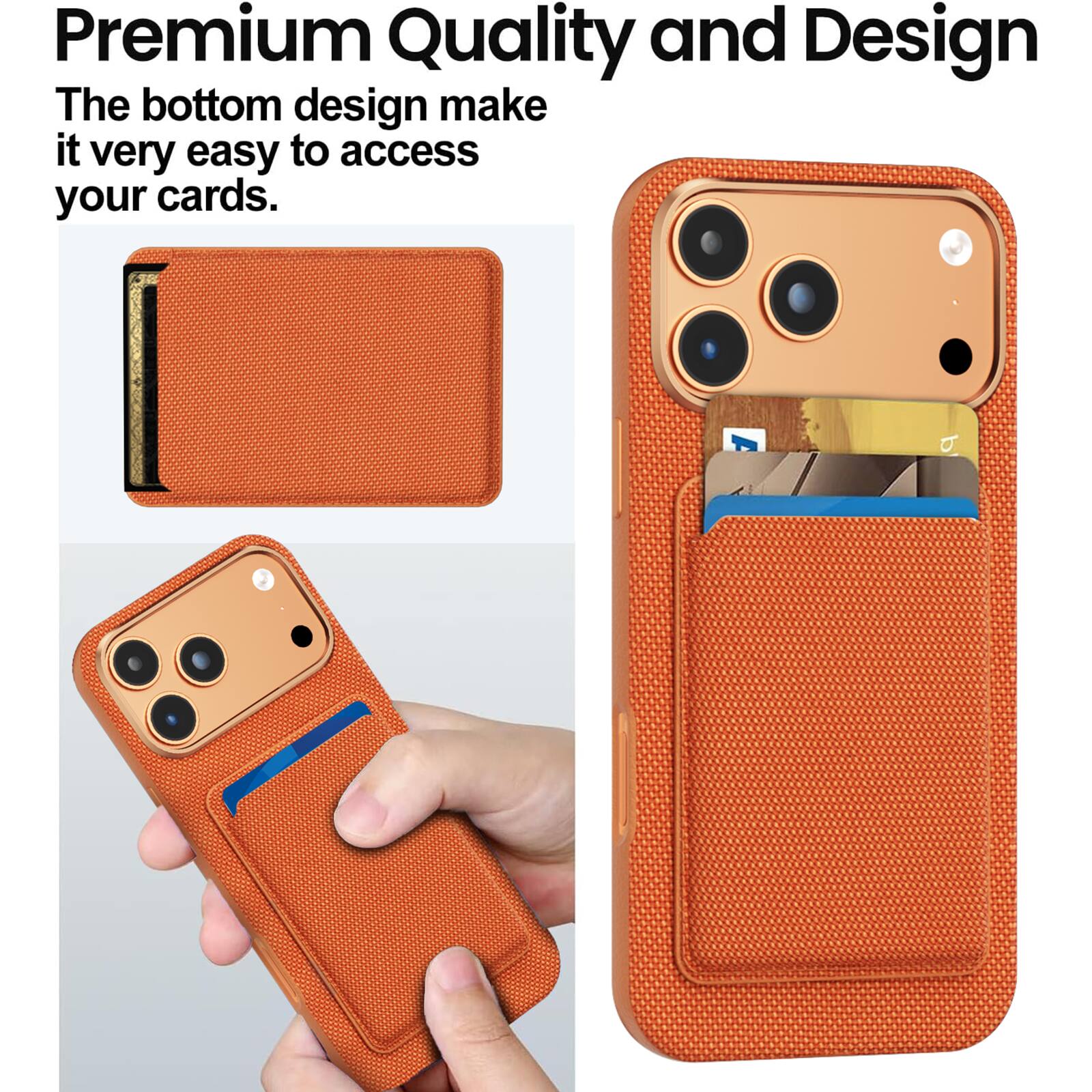 Premium Quality and Design

The bottom design makes it very easy to access your cards.