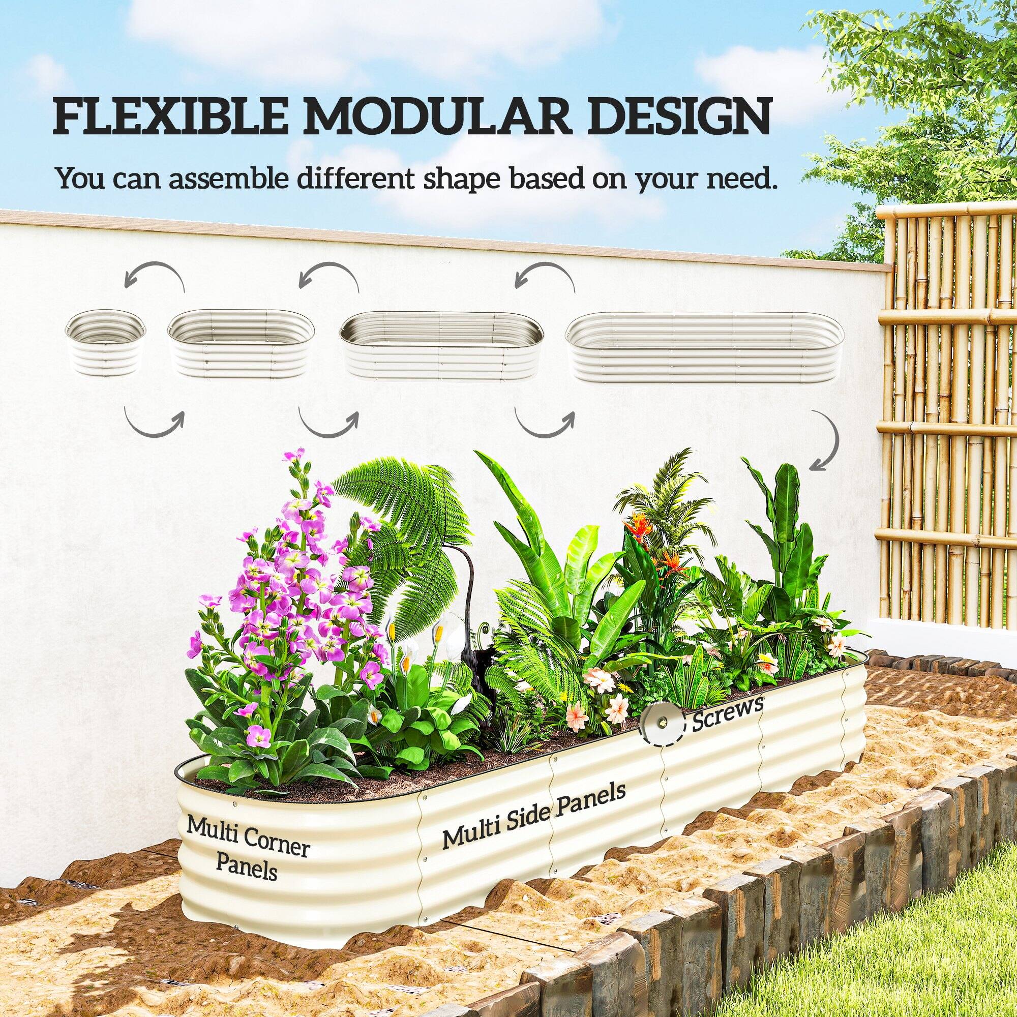 FLEXIBLE MODULAR DESIGN  
You can assemble different shapes based on your need.

Multi Corner Panels  
Multi Side Panels  
Screws