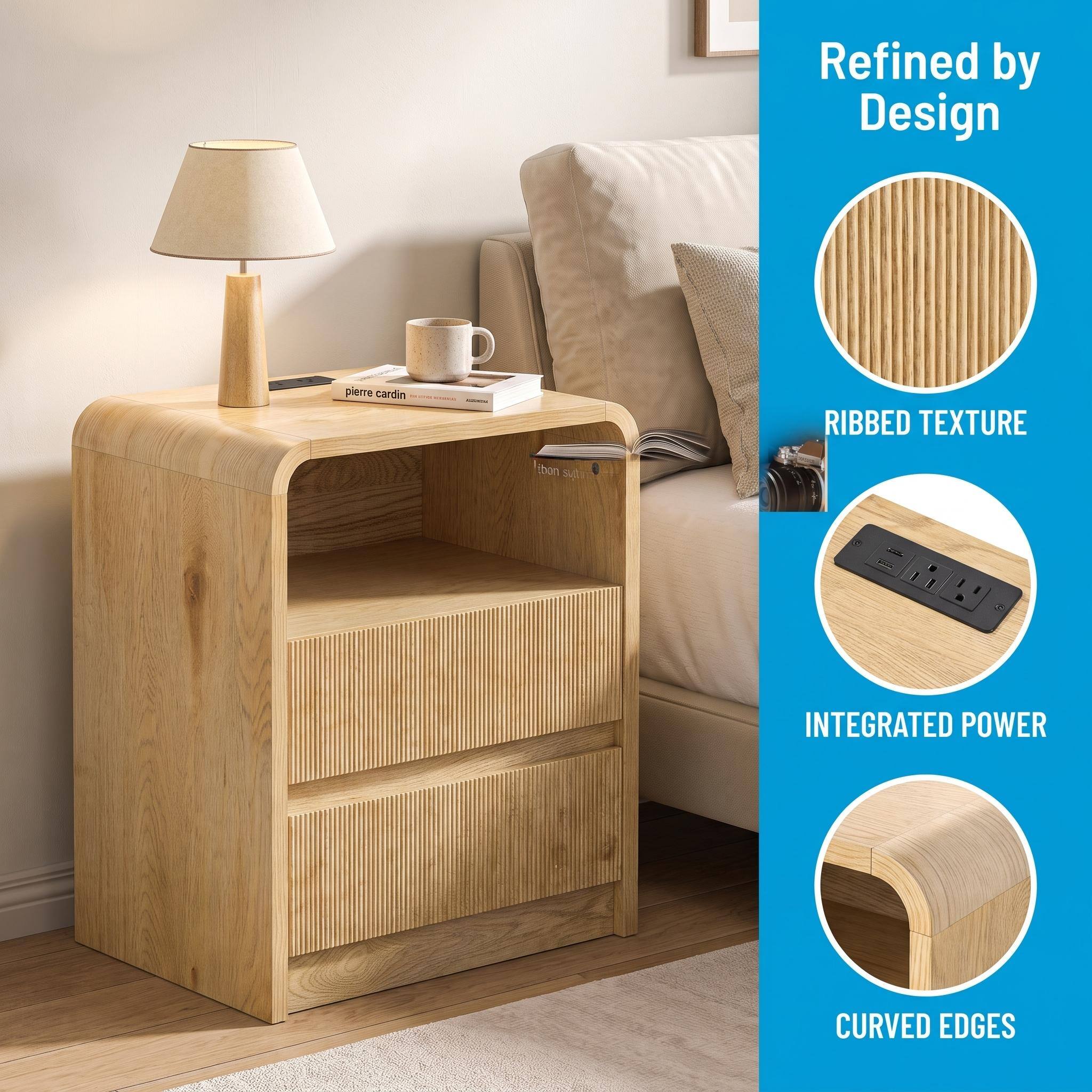 Refined by Design

pierre cardin

RIBBED TEXTURE

INTEGRATED POWER

CURVED EDGES
