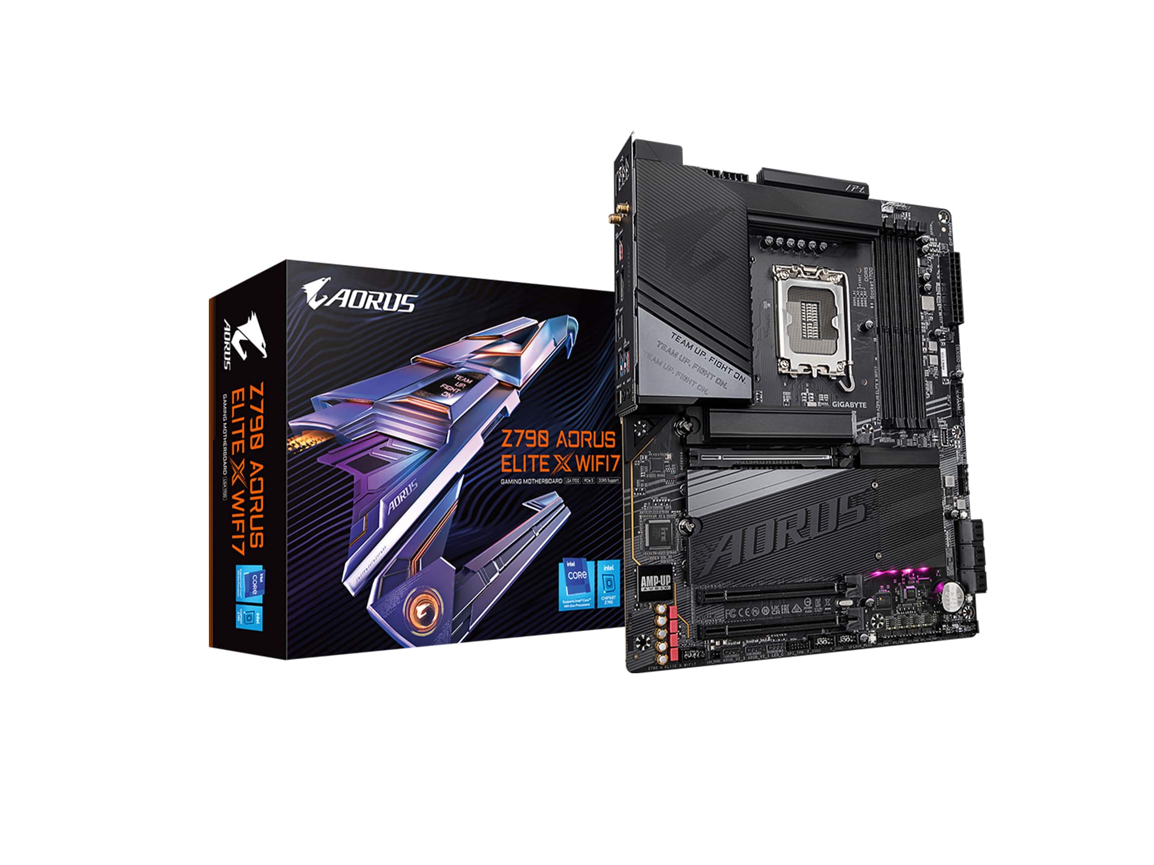 Alt View 11. GIGABYTE - GIGABYTE - Z790 AORUS ELITE X WIFI7 (Socket LGA 1700) Intel Z790 ATX DDR5 Wi-Fi 7 Motherboard - Black.