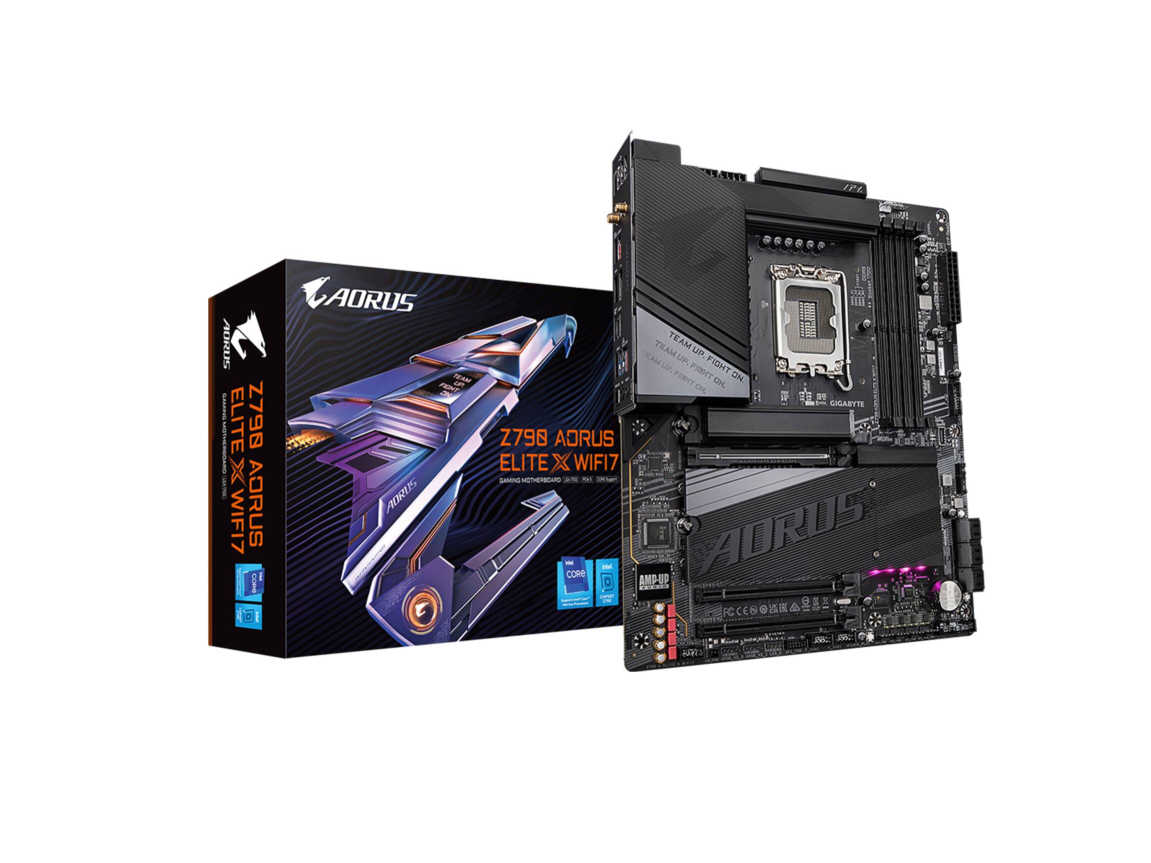 Alt View 11. GIGABYTE - GIGABYTE - Z790 AORUS ELITE X WIFI7 (Socket LGA 1700) Intel Z790 ATX DDR5 Wi-Fi 7 Motherboard - Black.
