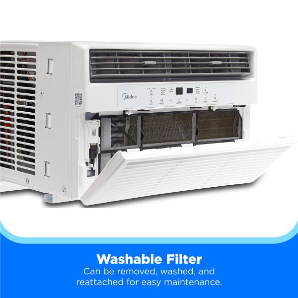 Midea U  
Washable Filter  
Can be removed, washed, and reattached for easy maintenance.
