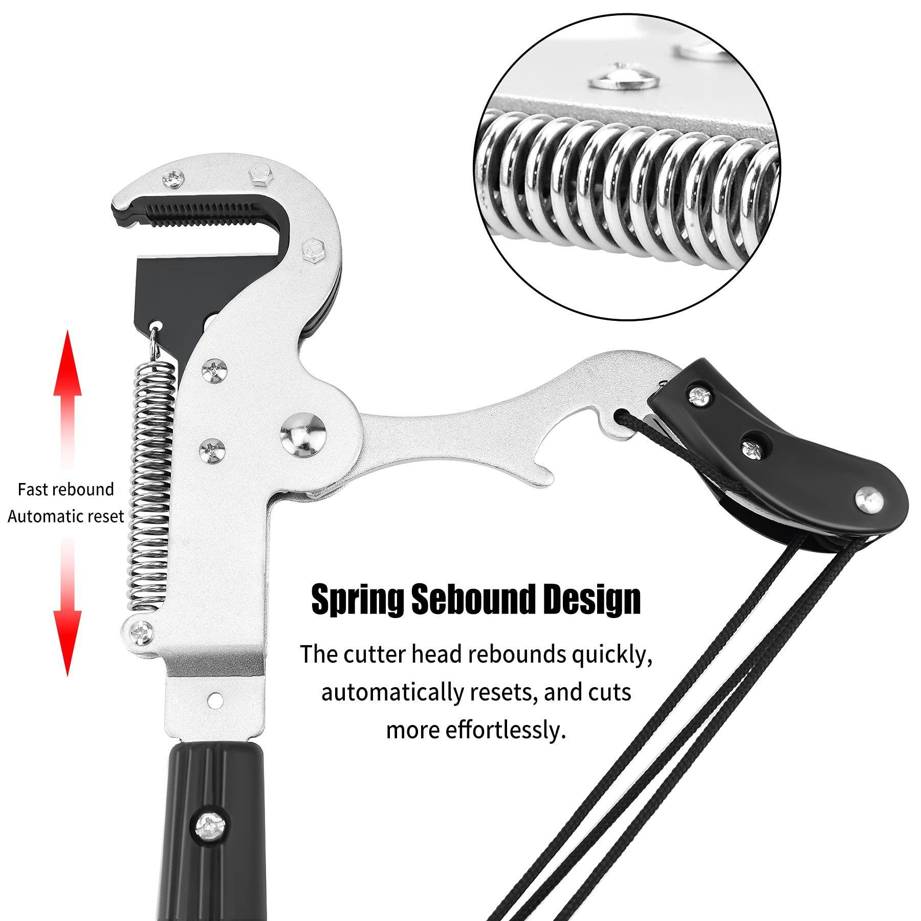 Fast rebound  
Automatic reset  

Spring Sebound Design  
The cutter head rebounds quickly, automatically resets, and cuts more effortlessly.
