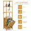 Large Storage Space 3-tier shelves & Wide Oxford Cloth Bag Clothes Towels Bathroom Ware Sanitation Supplies Sundries