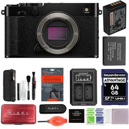 Fujifilm - X-E5 Mirrorless Camera Bundle (Black) with Extra NP-W126S Battery, Dually Charger & More Additional Accessories