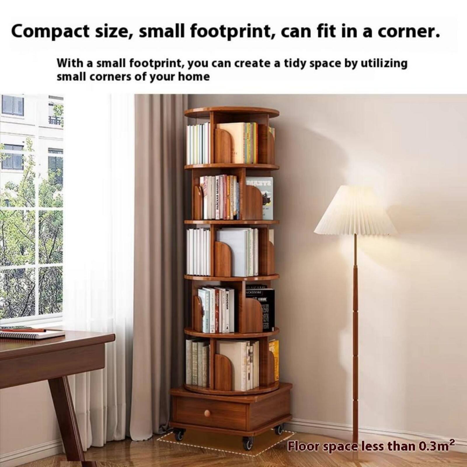Compact size, small footprint, can fit in a corner.

With a small footprint, you can create a tidy space by utilizing small corners of your home.

Floor space less than 0.3m²