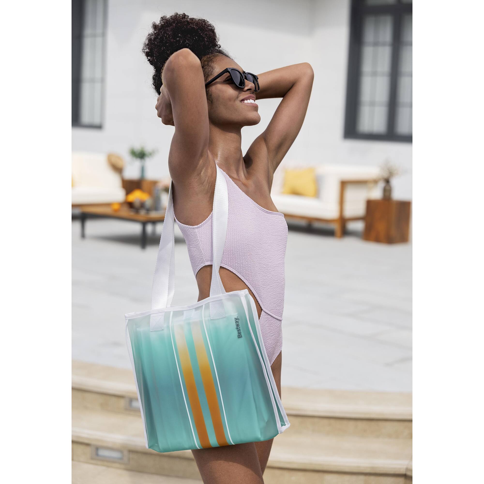 Alt View 4. Bestway - Tahiti Tote: 2-In-1 Float & Bag Set.