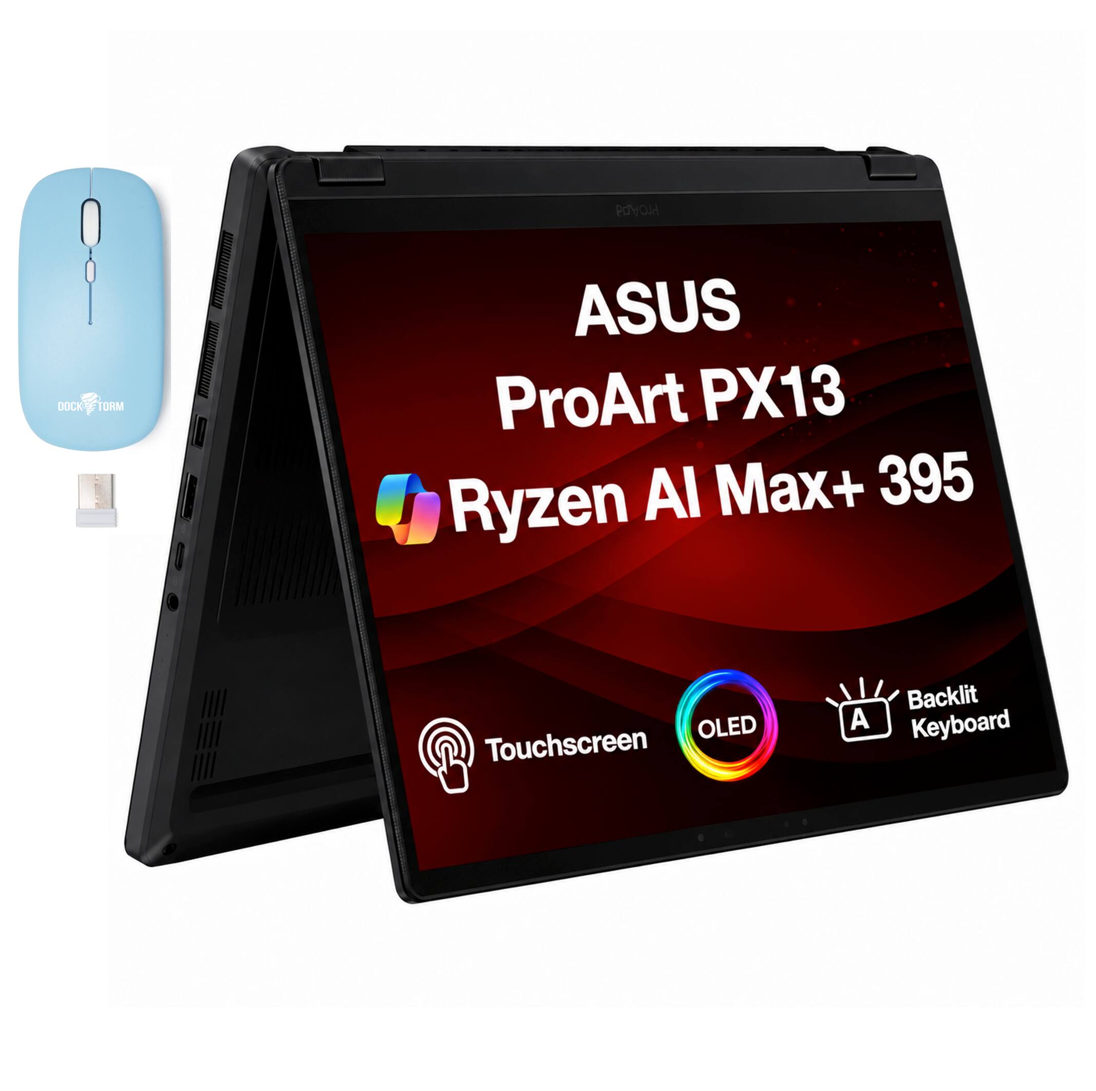 ASUS ProArt PX13 AI Max+ 395 Ryzen  
OLED Touchscreen  
Backlit Keyboard
