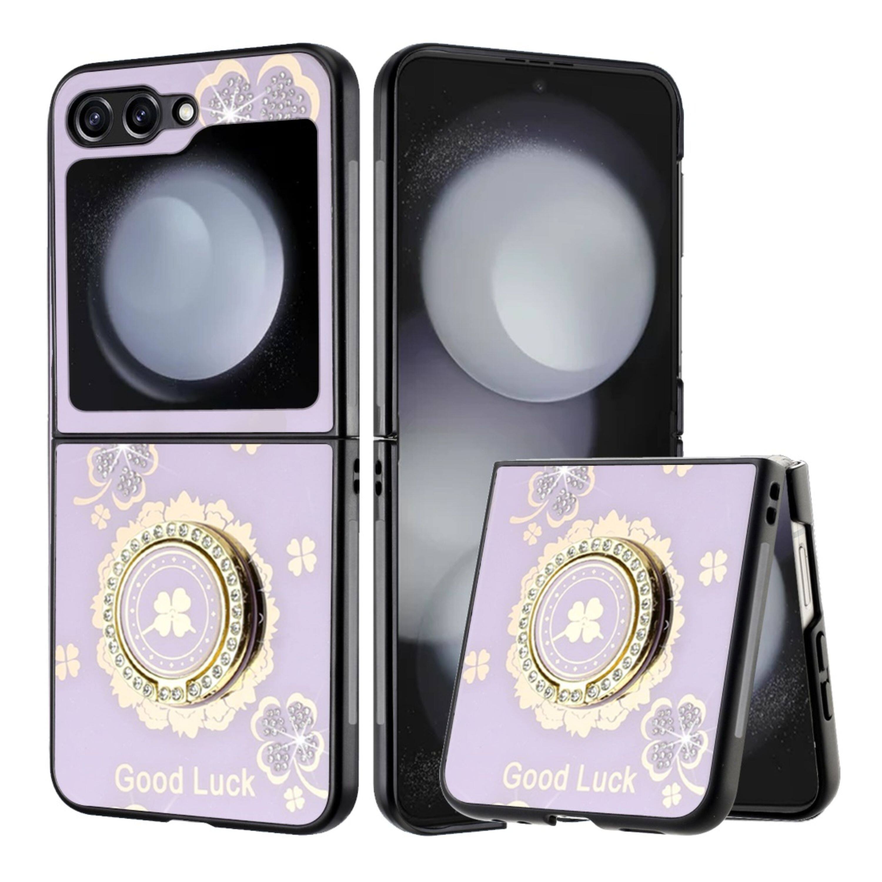 Good Luck Floral Purple
