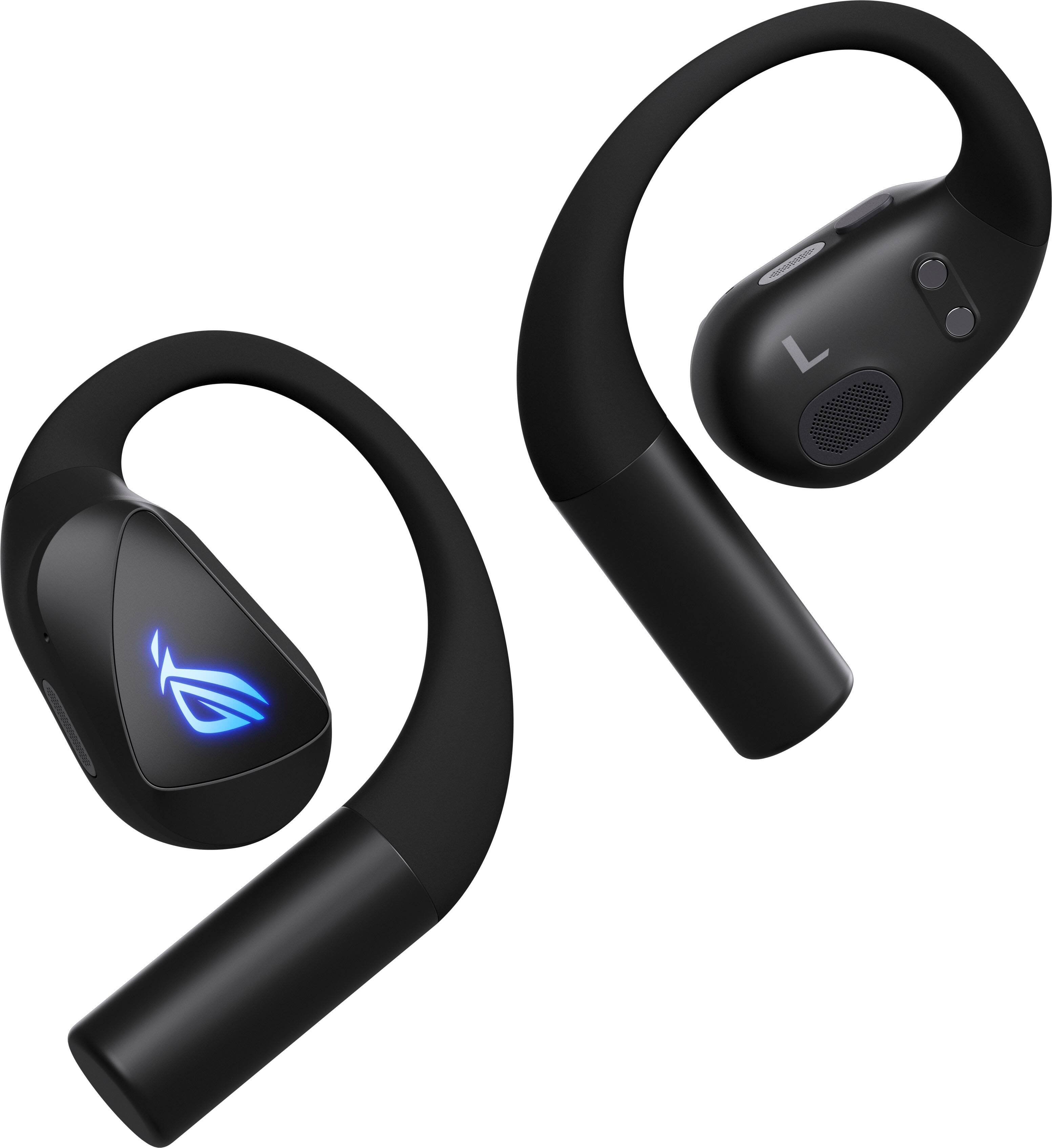 Alt View 13. ASUS - ROG Cetra Open Wireless SpeedNova Open-Ear Gaming Earbuds for PC, iOS, Android, Switch - Black.