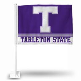 Rico Industries - Tarleton State Texans 14x19 Double Sided Window Mount Car Flag - Multi