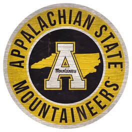 Fan Creations - Appalachian State Mountaineers 12'' x 12'' State Circle Sign - Multicolor