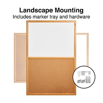 Landscape Mounting  
Includes marker tray and hardware