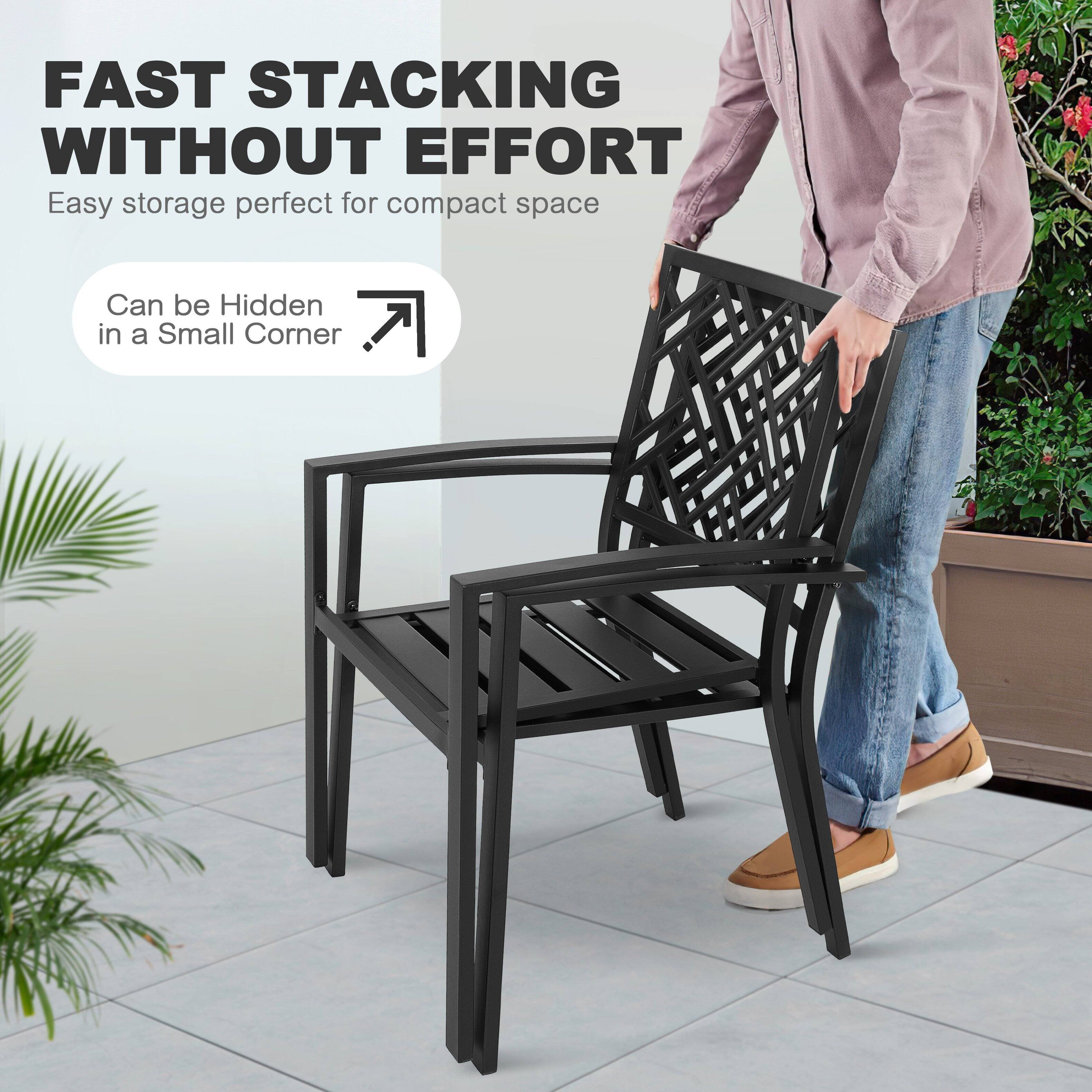 FAST STACKING WITHOUT EFFORT  
Easy storage perfect for compact space  
Can be Hidden in a Small Corner