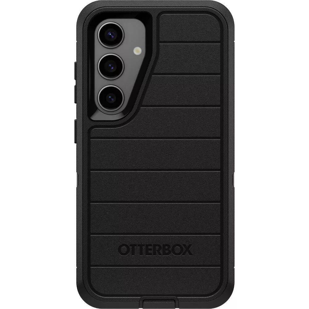 Front. OtterBox - OtterBox Samsung Galaxy S24 Defender Series Pro Case - Black: Scratch & Bump Resistant - Black.