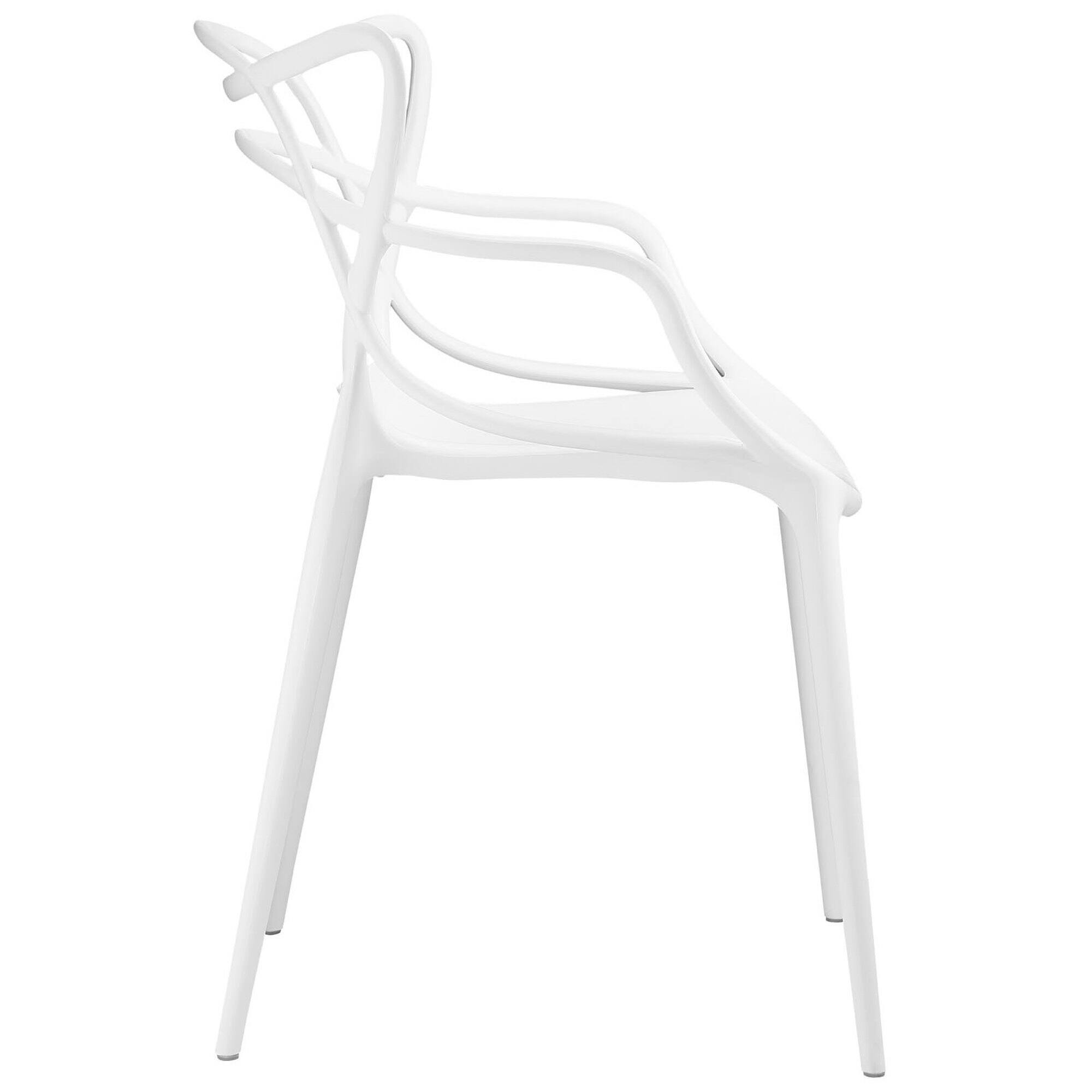 Left. Modway - Entangled Dining Armchair by Modway - White.