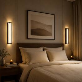 E.P. Light - Set of 2 24.8" 3000K Hardwired Wall Sconces
