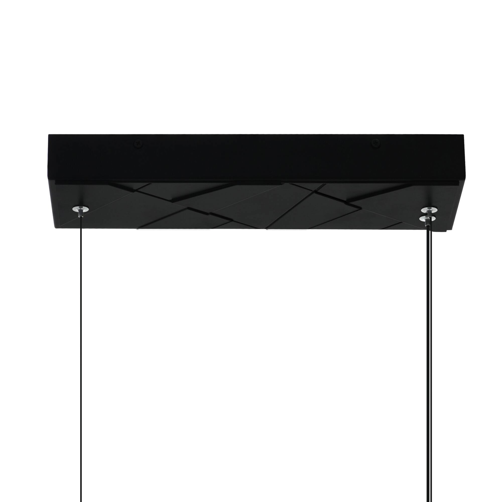 Alt View 2. CWI Lighting - Valira Integrated LED Black Chandelier - Black.